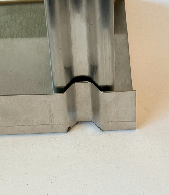Studzilla close-up of the proprietary stud and track groove profile